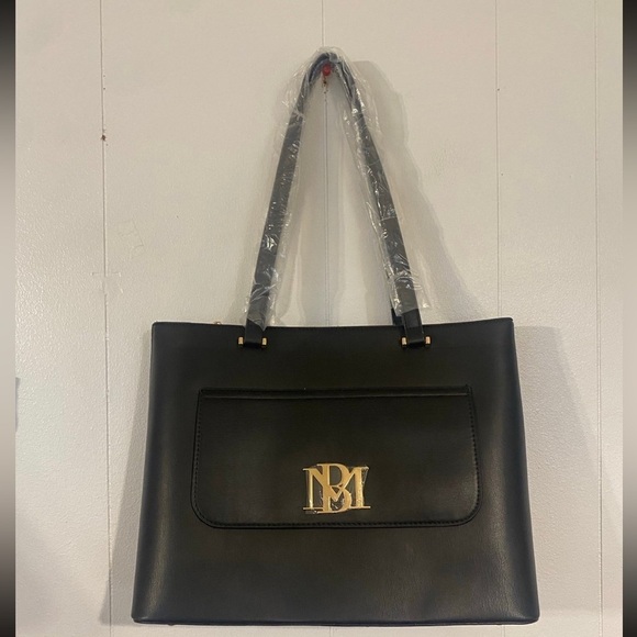 Badgley Mischka Vegan Leather Tote Bag with Side Pocket NWT - Picture 3 of 12